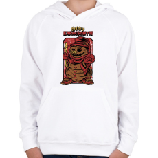 PRINTFASHION BOLDOG KARÁCSONYT  - Gyerek kapucnis pulóver - Fehér
