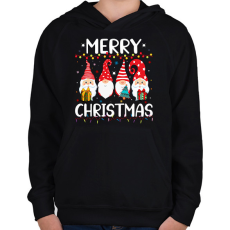 PRINTFASHION boldog karácsonyt  - Gyerek kapucnis pulóver - Fekete