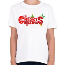 PRINTFASHION Boldog karácsonyt - Gyerek póló - Fehér gyerek póló
