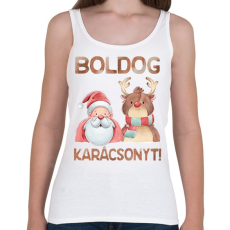 PRINTFASHION Boldog karácsonyt! - Női atléta - Fehér