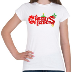 PRINTFASHION Boldog karácsonyt - Női póló - Fehér