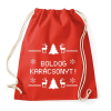PRINTFASHION Boldog karácsonyt rénszarvas - Sportzsák, Tornazsák - Piros