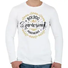 PRINTFASHION Boldog Szarácsonyt - Férfi hosszú ujjú póló - Fehér férfi póló