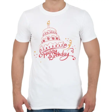 PRINTFASHION Boldog Születésnapot! - Férfi póló - Fehér