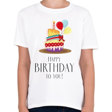 PRINTFASHION Boldog születésnapot!  - Gyerek póló - Fehér gyerek póló