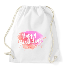 PRINTFASHION Boldog Születésnapot! - Sportzsák, Tornazsák - Fehér tornazsák
