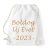 PRINTFASHION Boldog Új Évet! 02 - Sportzsák, Tornazsák - Fehér