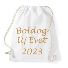 PRINTFASHION Boldog Új Évet! 02 - Sportzsák, Tornazsák - Fehér tornazsák