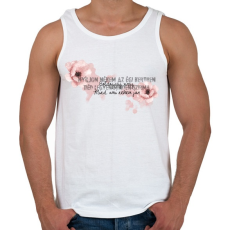 PRINTFASHION Boldogság virág - Férfi atléta - Fehér