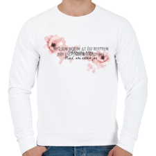 PRINTFASHION Boldogság virág - Férfi pulóver - Fehér férfi pulóver, kardigán