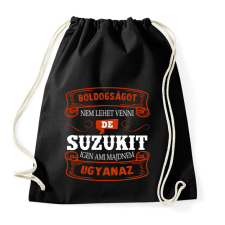 PRINTFASHION Boldogságot nem lehet venni de suzukit igen - Sportzsák, Tornazsák - Fekete tornazsák