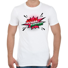PRINTFASHION Böllér kapitány - Férfi póló - Fehér férfi póló