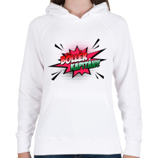 PRINTFASHION Böllér kapitány - Női kapucnis pulóver - Fehér