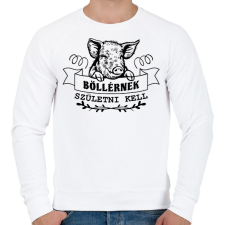 PRINTFASHION Böllérnek születni kell - Férfi pulóver - Fehér férfi pulóver, kardigán