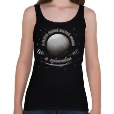 PRINTFASHION Bolygó marad a szívemben - Női atléta - Fekete