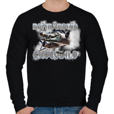 PRINTFASHION Bombardino Crocodilo - Férfi pulóver - Fekete