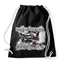 PRINTFASHION Bombardino Crocodilo - Sportzsák, Tornazsák - Fekete tornazsák