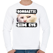 PRINTFASHION bombastic side eye - Férfi pulóver - Fehér férfi pulóver, kardigán