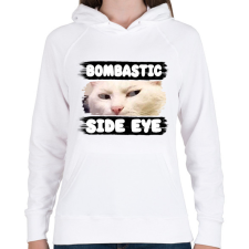 PRINTFASHION bombastic side eye - Női kapucnis pulóver - Fehér női pulóver, kardigán