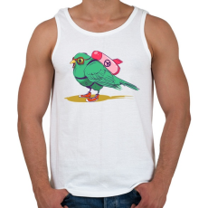 PRINTFASHION Bombázó - Férfi atléta - Fehér