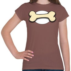 PRINTFASHION Bone - Női póló - Mogyoróbarna