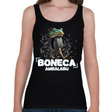 PRINTFASHION Boneca Ambalabu - Női atléta - Fekete női trikó