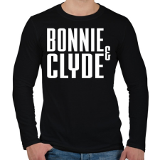 PRINTFASHION Bonnie és Clyde - Férfi hosszú ujjú póló - Fekete férfi póló