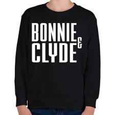 PRINTFASHION Bonnie és Clyde - Gyerek pulóver - Fekete gyerek pulóver, kardigán