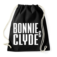 PRINTFASHION Bonnie és Clyde - Sportzsák, Tornazsák - Fekete tornazsák