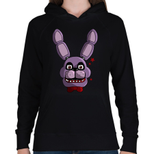 PRINTFASHION bonnie - Női kapucnis pulóver - Fekete női pulóver, kardigán