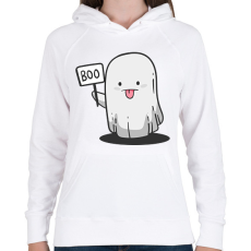 PRINTFASHION Boo - Női kapucnis pulóver - Fehér