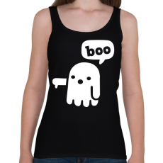 PRINTFASHION Boo szellem - Női atléta - Fekete
