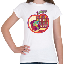 PRINTFASHION Bookworm - Női póló - Fehér női póló