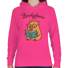 PRINTFASHION Bookybara - Női kapucnis pulóver - Fukszia