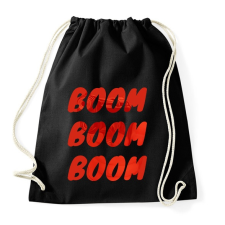 PRINTFASHION boom boom boom - Sportzsák, Tornazsák - Fekete tornazsák