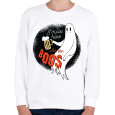 PRINTFASHION Booo!!! - Gyerek pulóver - Fehér