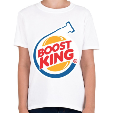 PRINTFASHION Boost King - Gyerek póló - Fehér