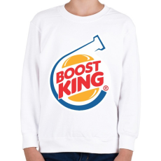 PRINTFASHION Boost King - Gyerek pulóver - Fehér