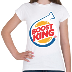 PRINTFASHION Boost King - Női póló - Fehér