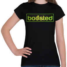 PRINTFASHION Boosted - Női póló - Fekete