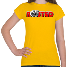 PRINTFASHION Boosted - Női póló - Sárga
