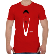 PRINTFASHION Borat - Férfi póló - Piros férfi póló