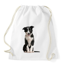 PRINTFASHION Border collie póló - Sportzsák, Tornazsák - Fehér tornazsák