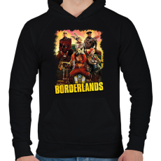 PRINTFASHION Borderlands - Férfi kapucnis pulóver - Fekete