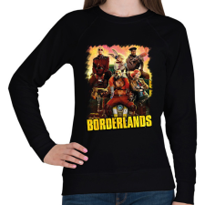 PRINTFASHION Borderlands - Női pulóver - Fekete női pulóver, kardigán
