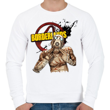 PRINTFASHION Borderlands Psycho - Férfi pulóver - Fehér férfi pulóver, kardigán