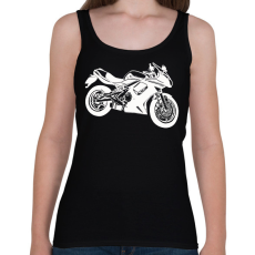 PRINTFASHION borifehér - Női atléta - Fekete