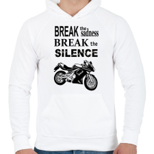 PRINTFASHION borifeliratos - Férfi kapucnis pulóver - Fehér férfi pulóver, kardigán