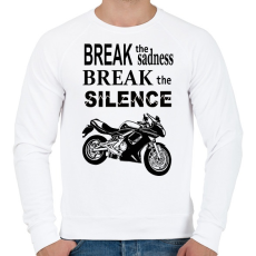 PRINTFASHION borifeliratos - Férfi pulóver - Fehér