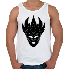 PRINTFASHION Boris Brejcha - Férfi atléta - Fehér atléta, trikó